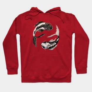 Yin yang koi Hoodie